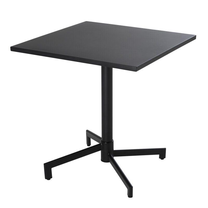 Esstisch 70 x 70 cm und integriertes Metallbein