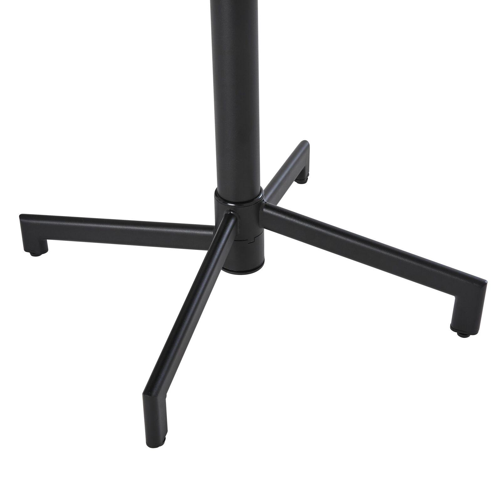 Esstisch 70 x 70 cm und integriertes Metallbein Esstisch 70 x 70 cm und integriertes Metallbein