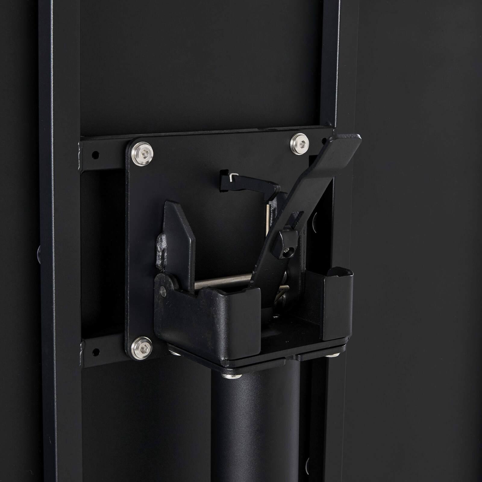 Esstisch 70 x 70 cm, integrierte Beine und 2 Metallstühle 