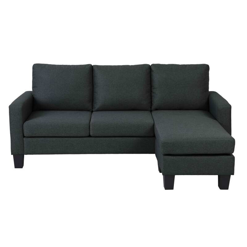 Ecksofa mit 3-Sitzer-Chaiselongue aus Stoff (3/8)