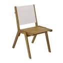 Quadratischer Gartentisch 67 x 80 x 76 cm aus FSC®-Eukalyptusholz und 2 Stühlen