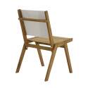Quadratischer Gartentisch 67 x 80 x 76 cm aus FSC®-Eukalyptusholz und 2 Stühlen