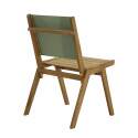 Quadratischer Gartentisch 67 x 80 x 76 cm aus FSC®-Eukalyptusholz und 2 Stühlen