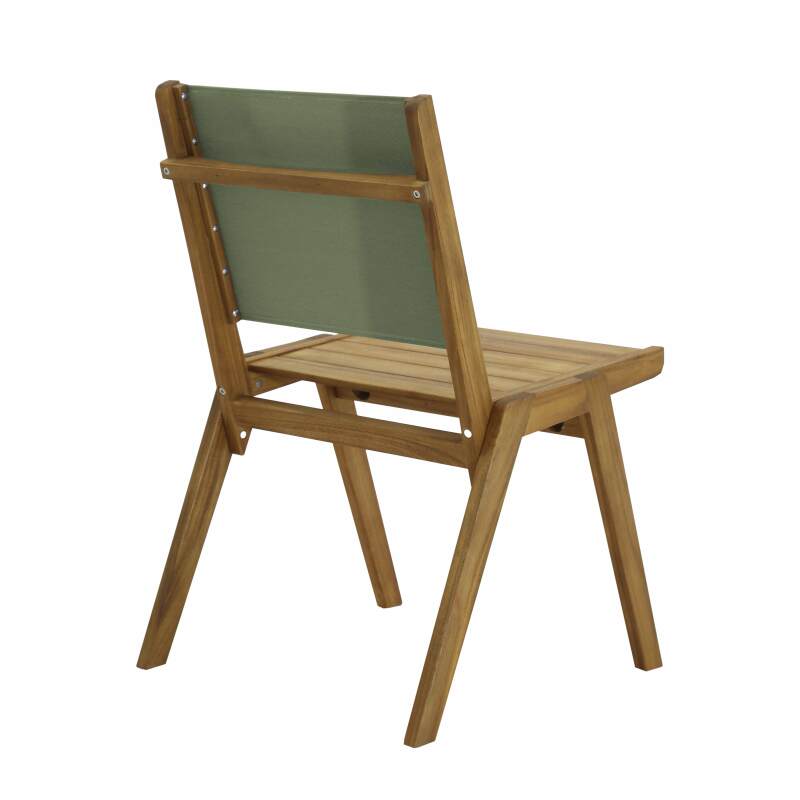 Quadratischer Gartentisch 67 x 80 x 76 cm aus FSC®-Eukalyptusholz und 2 Stühlen