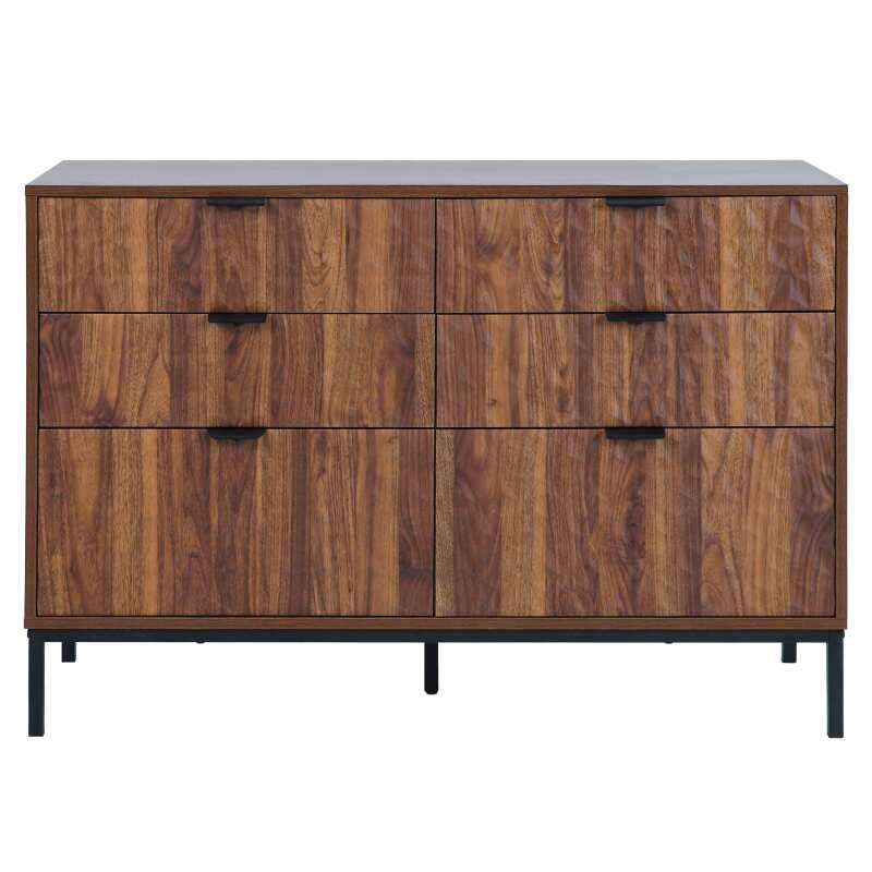 Kommode mit 6 Schubladen in MDF-Melamindekor 112 cm (2/7)