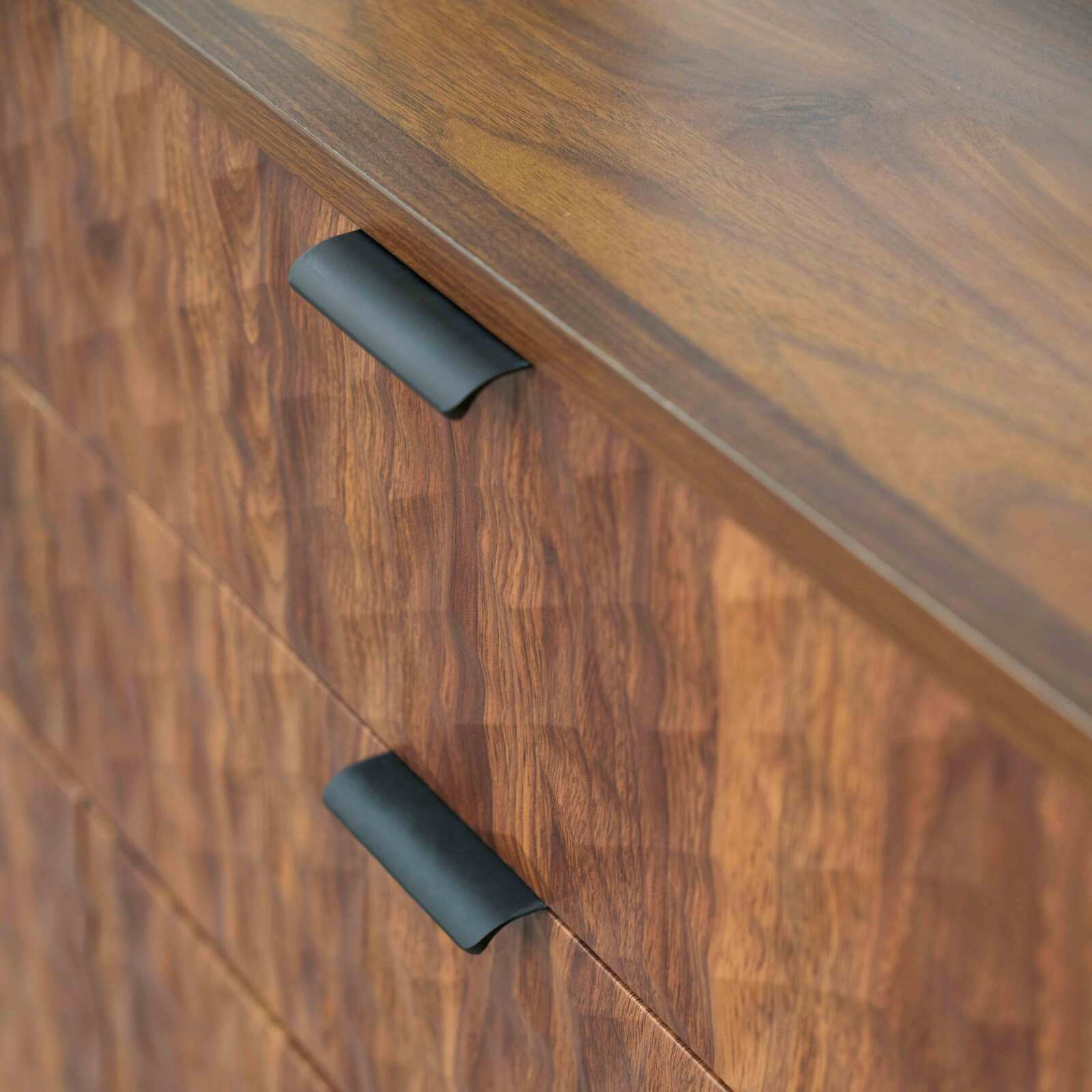 Kommode mit 6 Schubladen in MDF-Melamindekor 112 cm