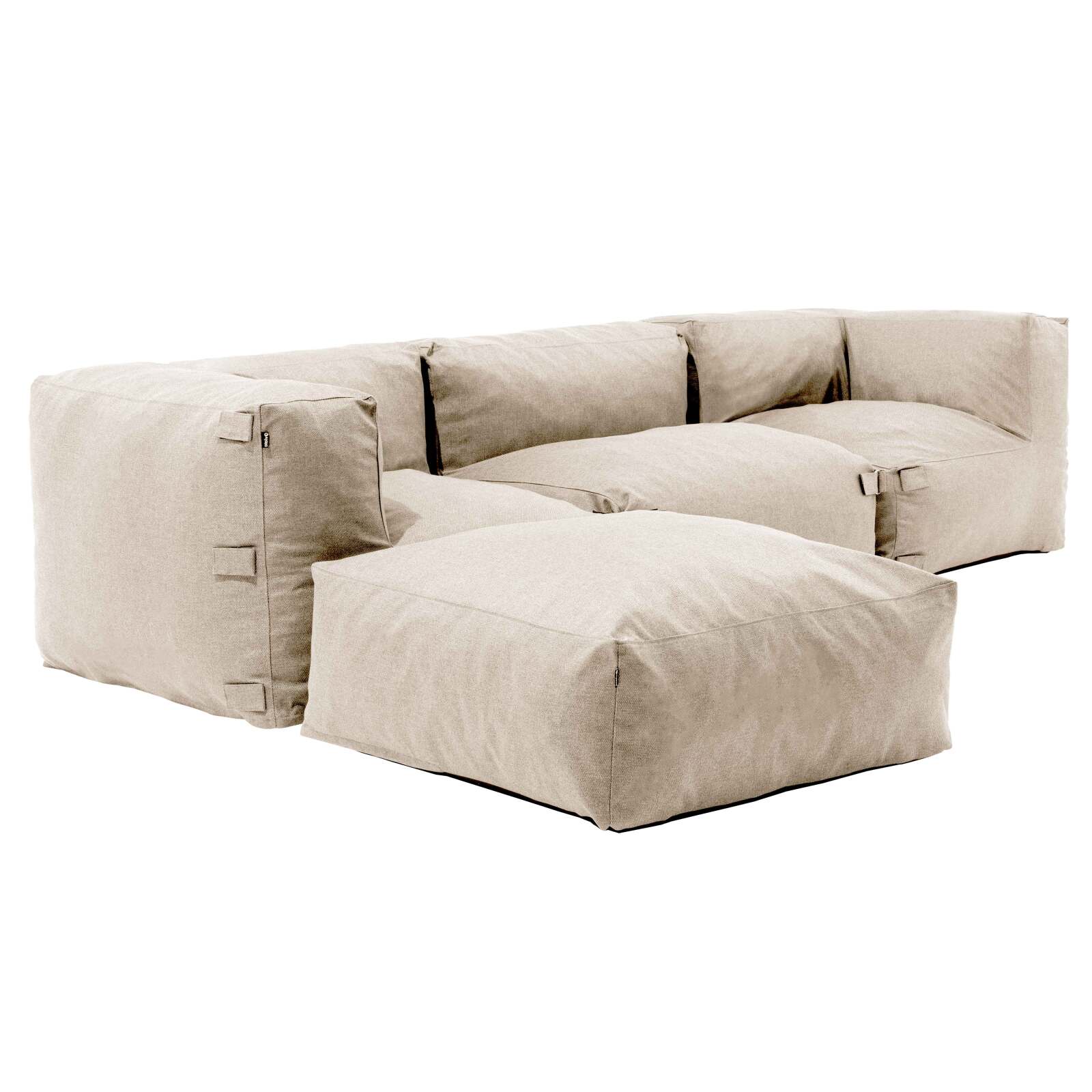 Modulares Ecksofa mit 1 Sessel, 2 Ecksesseln und 1 Ottomane