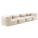 Modulares Sofa mit 2 niedrigen Sesseln und 2 Ecksesseln