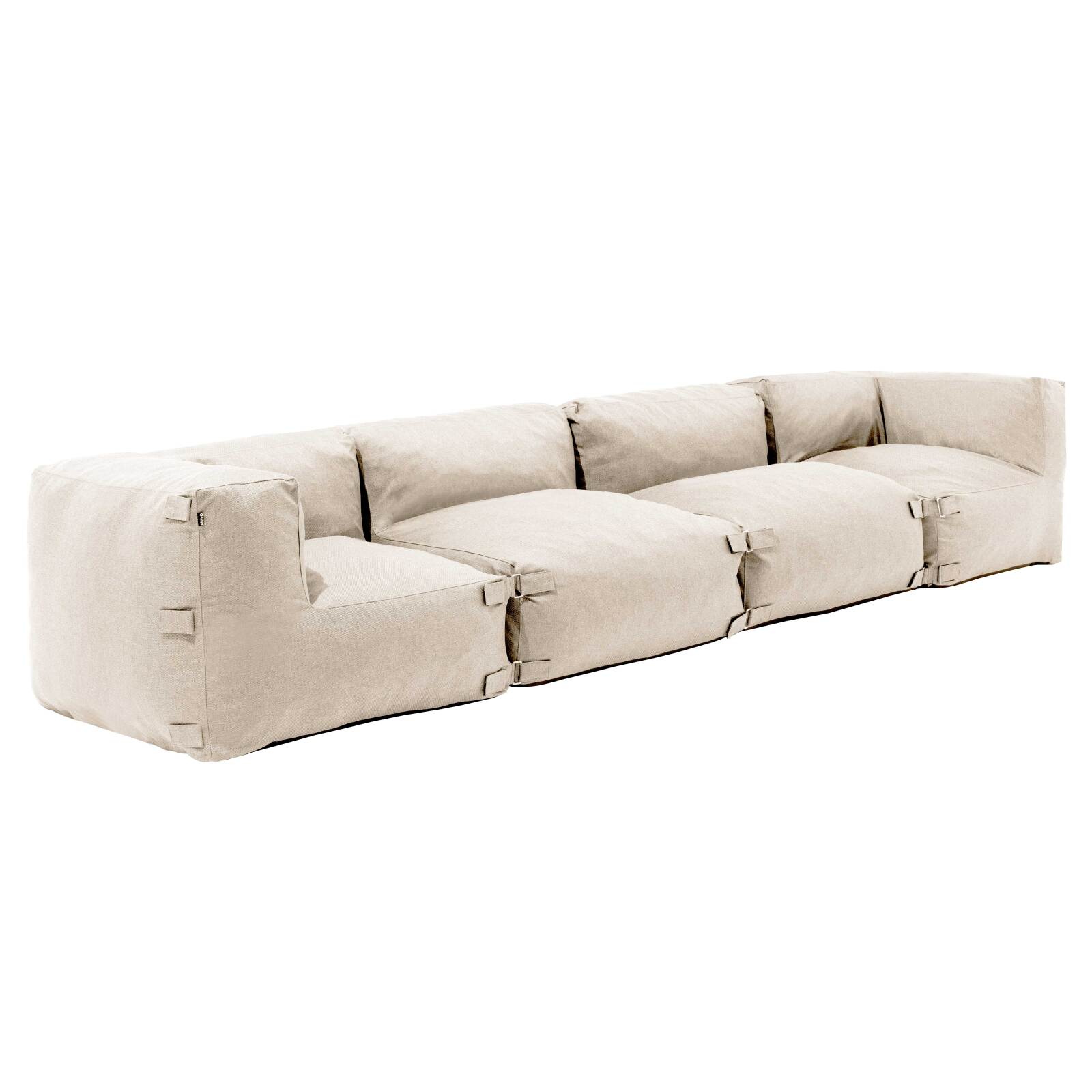 Modulares Sofa mit 2 niedrigen Sesseln und 2 Ecksesseln