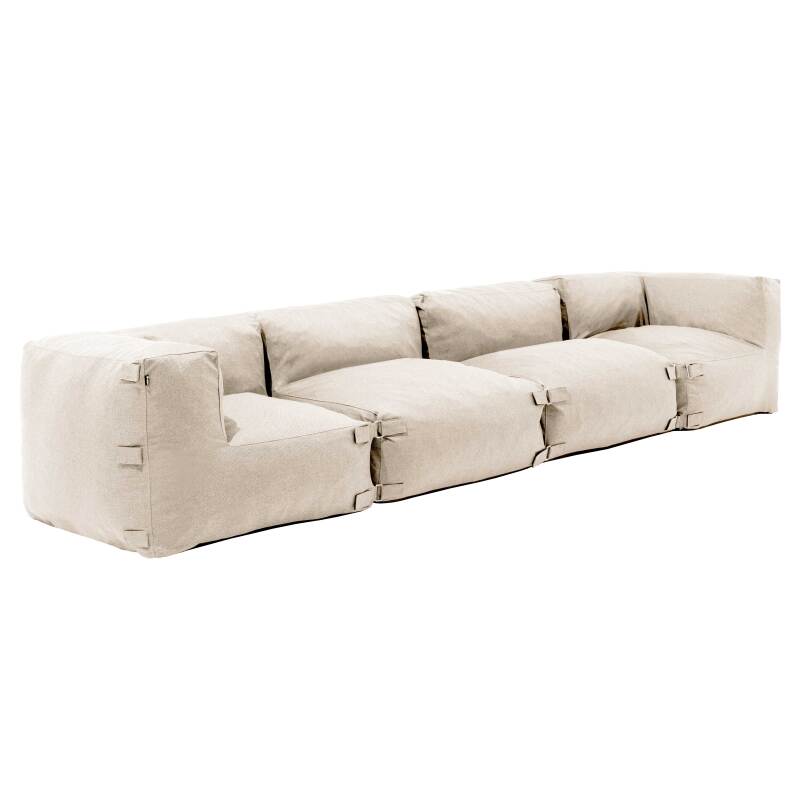 Modulares Sofa mit 2 niedrigen Sesseln und 2 Ecksesseln