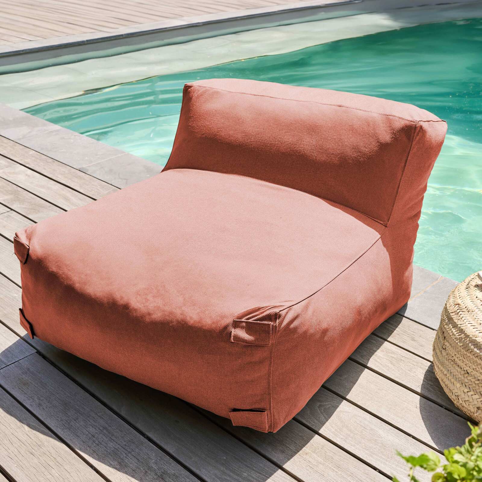 Modulare Gartenmöbel mit 5 Sesseln und 1 Chaiselongue 