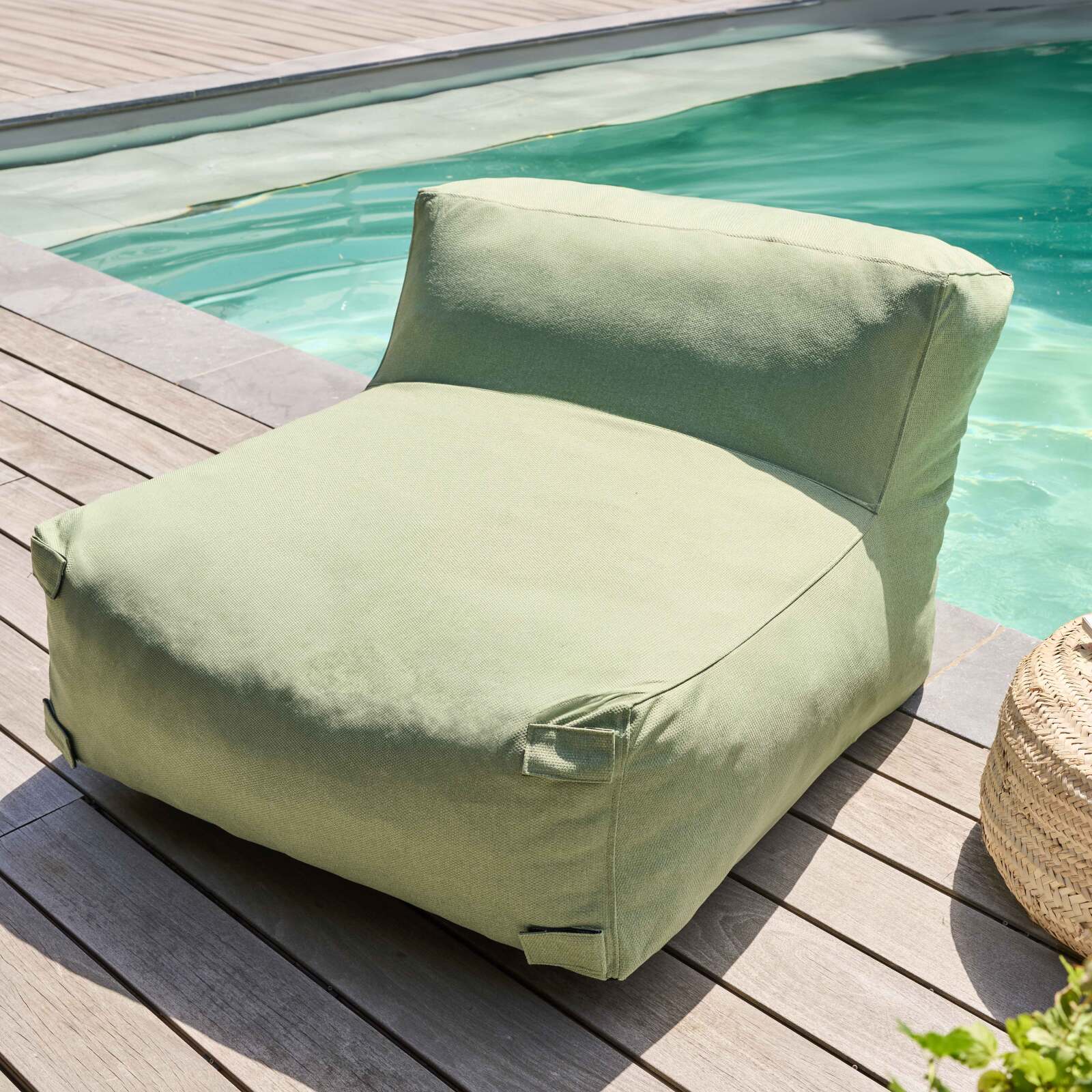 Modulare Gartenmöbel mit 5 Sesseln und 1 Chaiselongue 