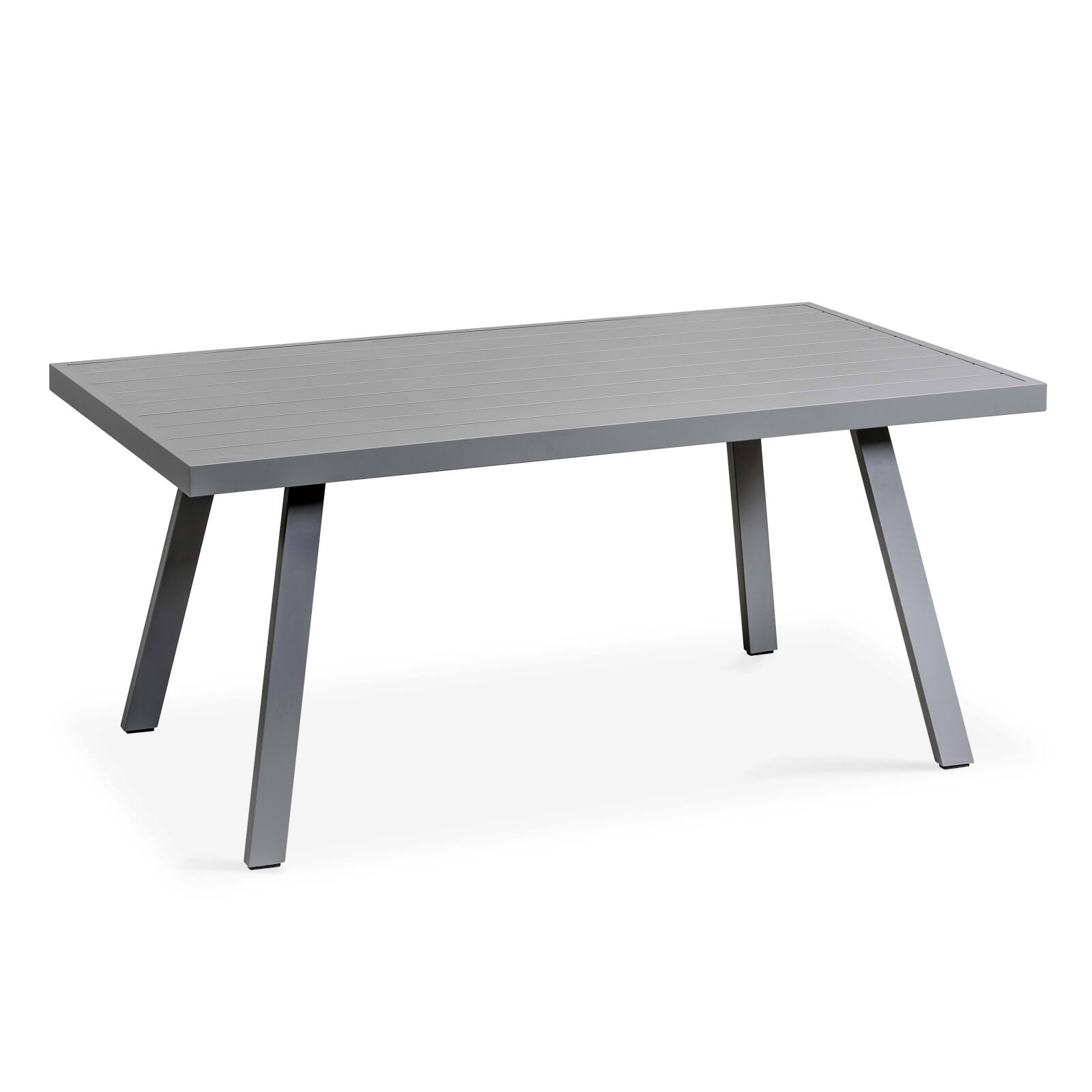 Gartenmöbel-Set aus Aluminium für 6 Personen + 1 Sessel + 1 Esstisch