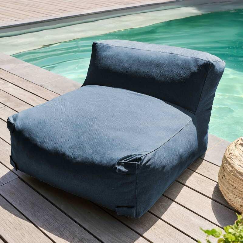 Modulare Gartenmöbel mit 1 Kaminsessel, 1 Ecksessel und 1 Chaiselongue  (3/8)