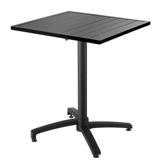 Quadratischer Garten-Tisch (70 x 70 cm) aus Aluminium