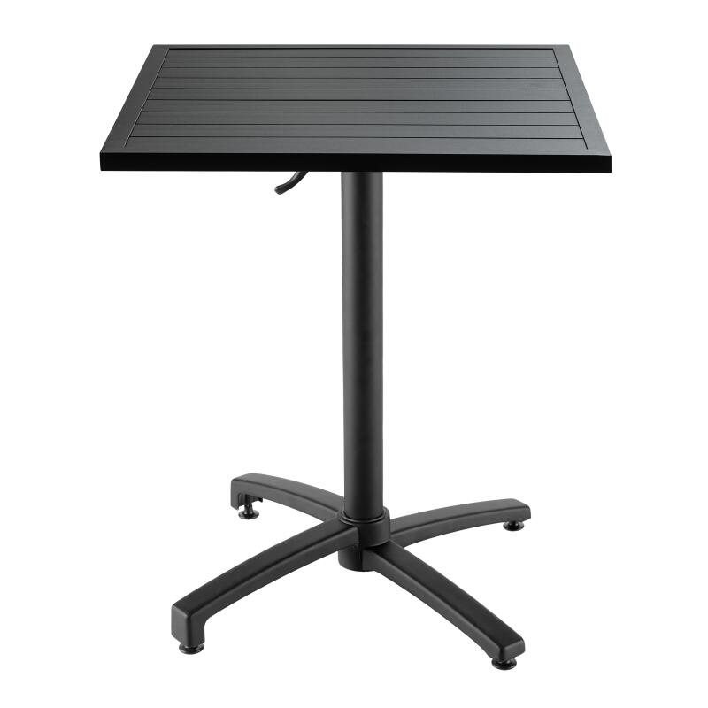 Quadratischer Garten-Tisch (70 x 70 cm) aus Aluminium