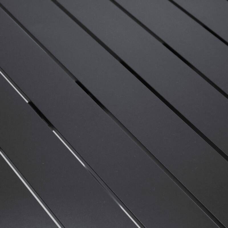 Quadratischer Garten-Tisch (70 x 70 cm) aus Aluminium