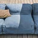 Modulares Sofa mit 2 niedrigen Sesseln und 2 Ecksesseln