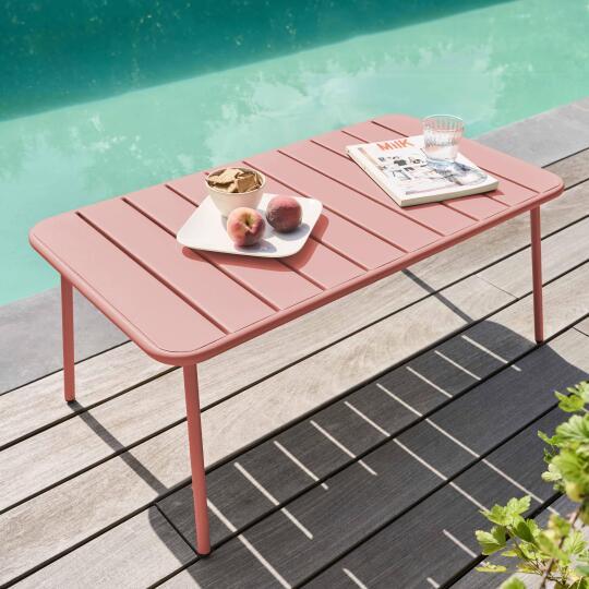 Table basse de jardin rectangulaire 90 x 50 cm