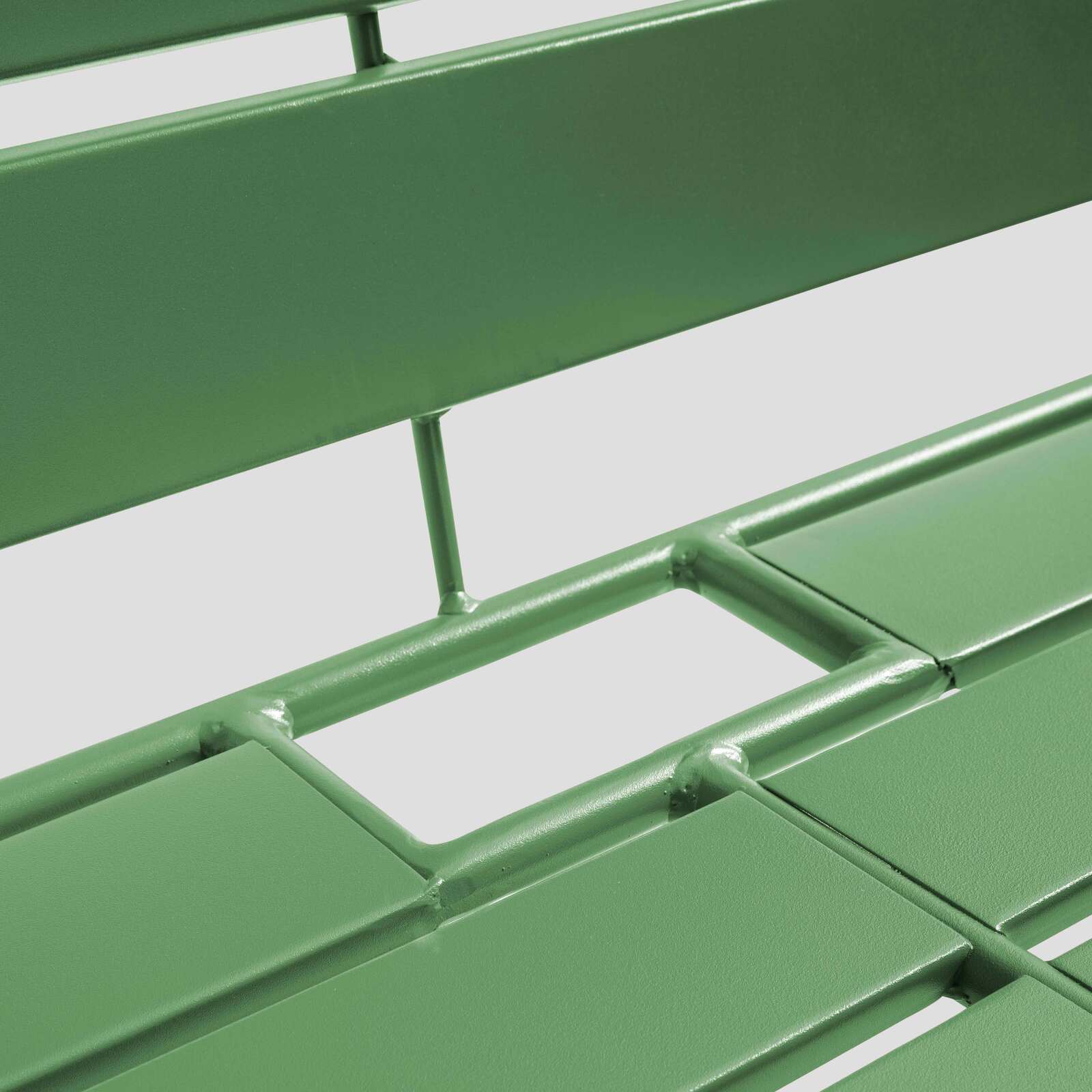 Metall-Gartenlounge-Set mit 2 Sesseln und 1 Bank