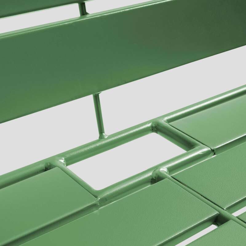 Metall-Gartenlounge-Set mit 2 Sesseln und 1 Bank (6/7)