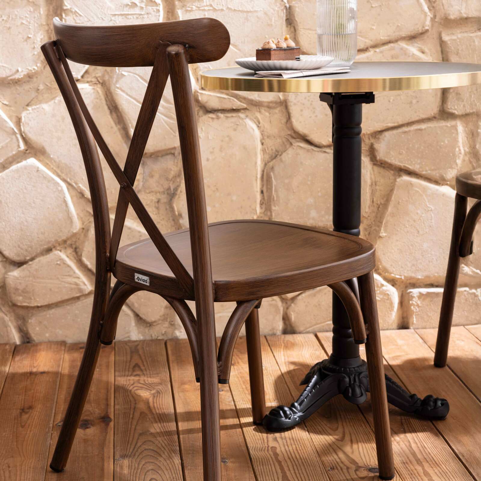 Terrassenstuhl aus Aluminium Terrassenstuhl aus Aluminium