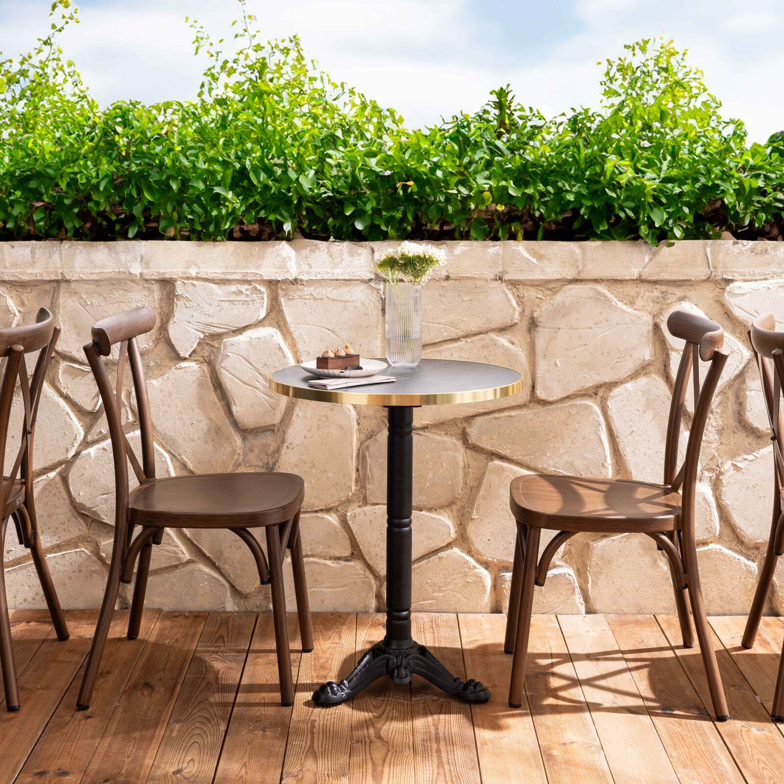 Terrassenstuhl aus Aluminium Terrassenstuhl aus Aluminium