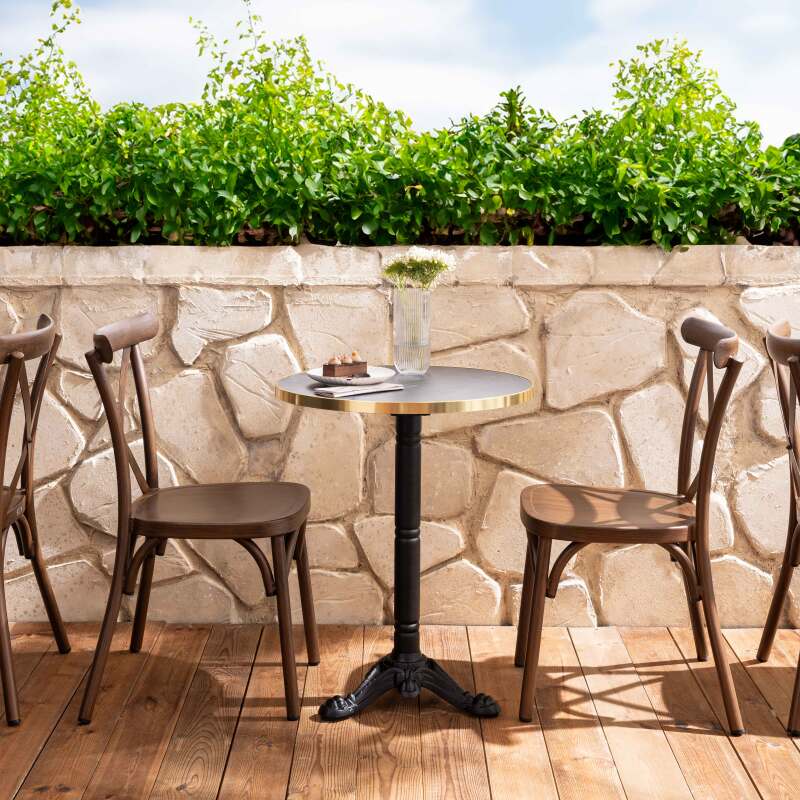 Terrassenstuhl aus Aluminium