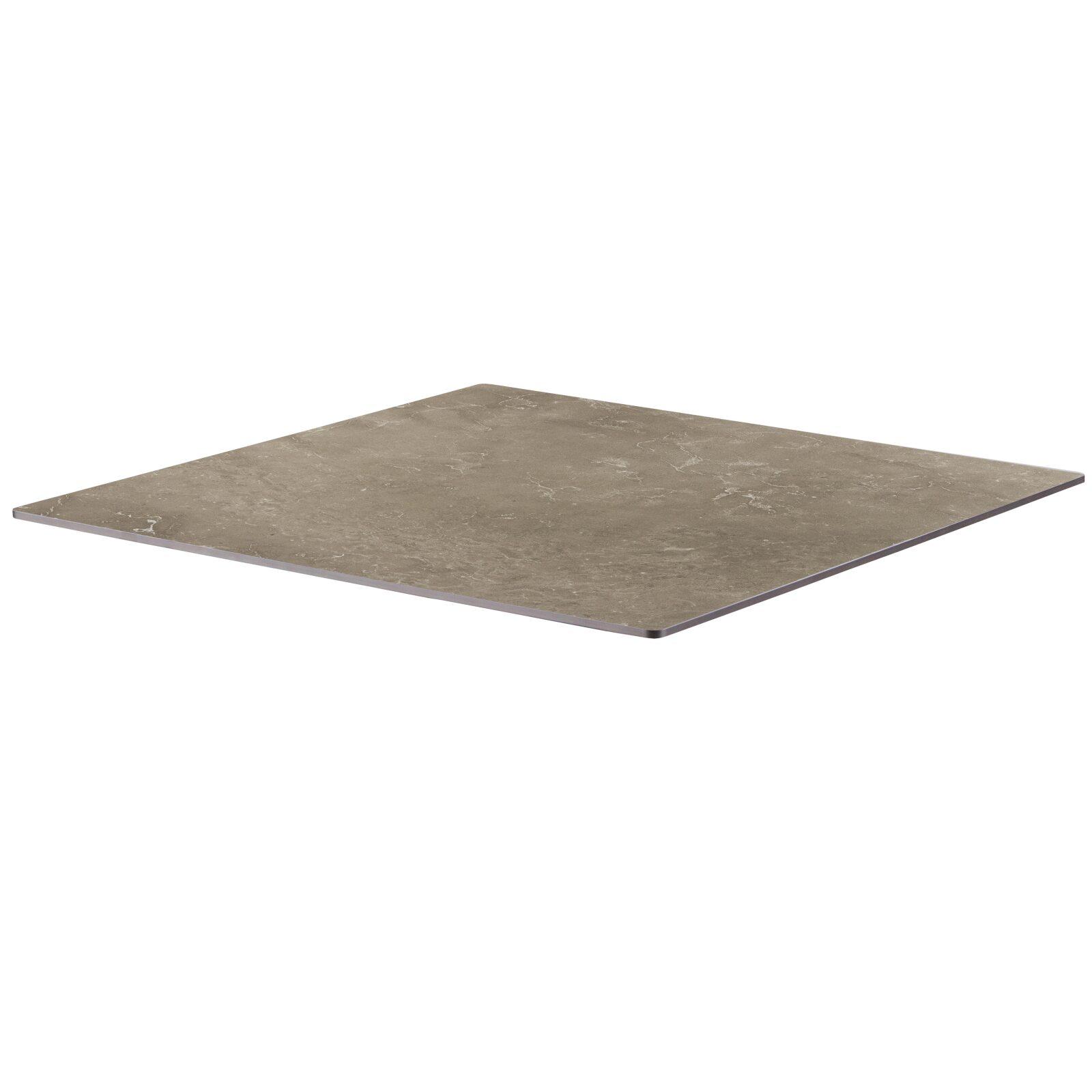 Quadratisches Tischplateau 60 x 60 cm aus HPL 