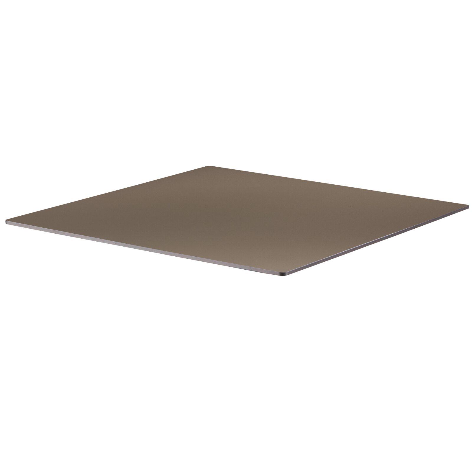 Quadratisches Tischplateau 60 x 60 cm aus HPL 