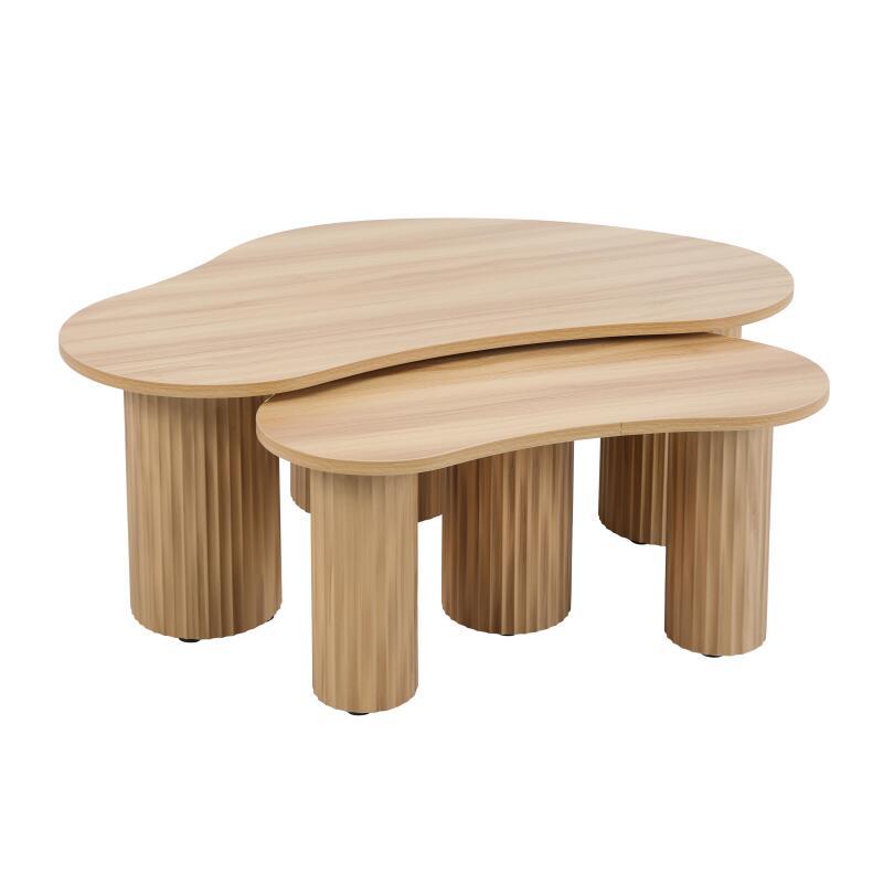 Zusammensetzbarer Couchtisch aus MDF mit Melamindekor
