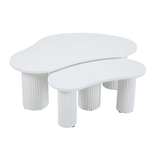 Zusammensetzbarer Couchtisch aus MDF mit Melamindekor