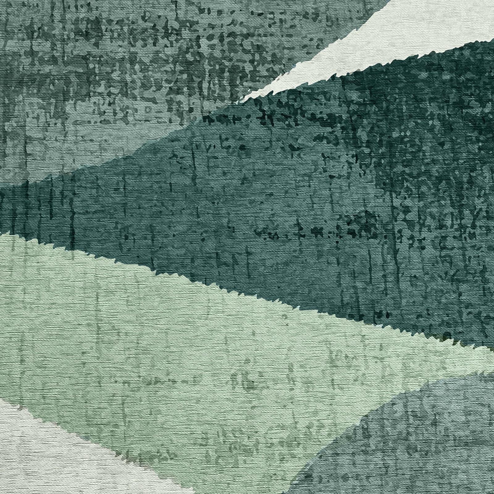 Rechteckiger, kurzfloriger Polyester-Chenille-Teppich 