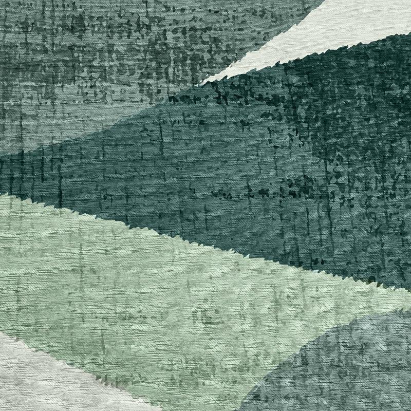 Rechteckiger, kurzfloriger Polyester-Chenille-Teppich 