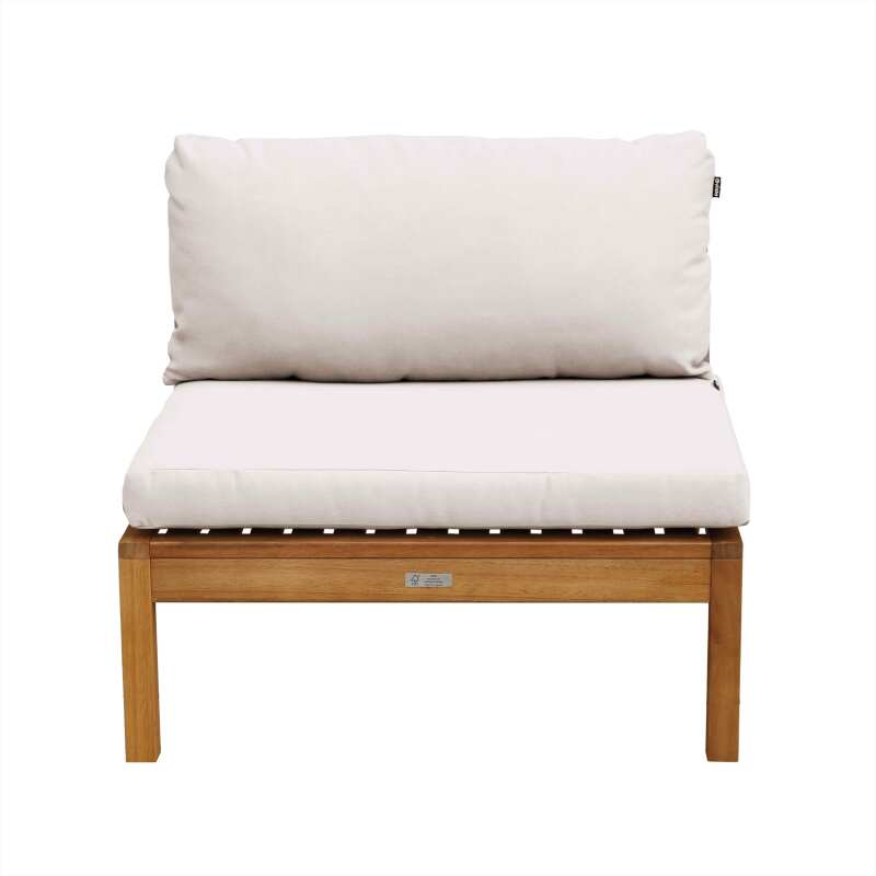 Niedriger Gartensessel aus FSC®-zertifiziertem Eukalyptusholz  (3/7)