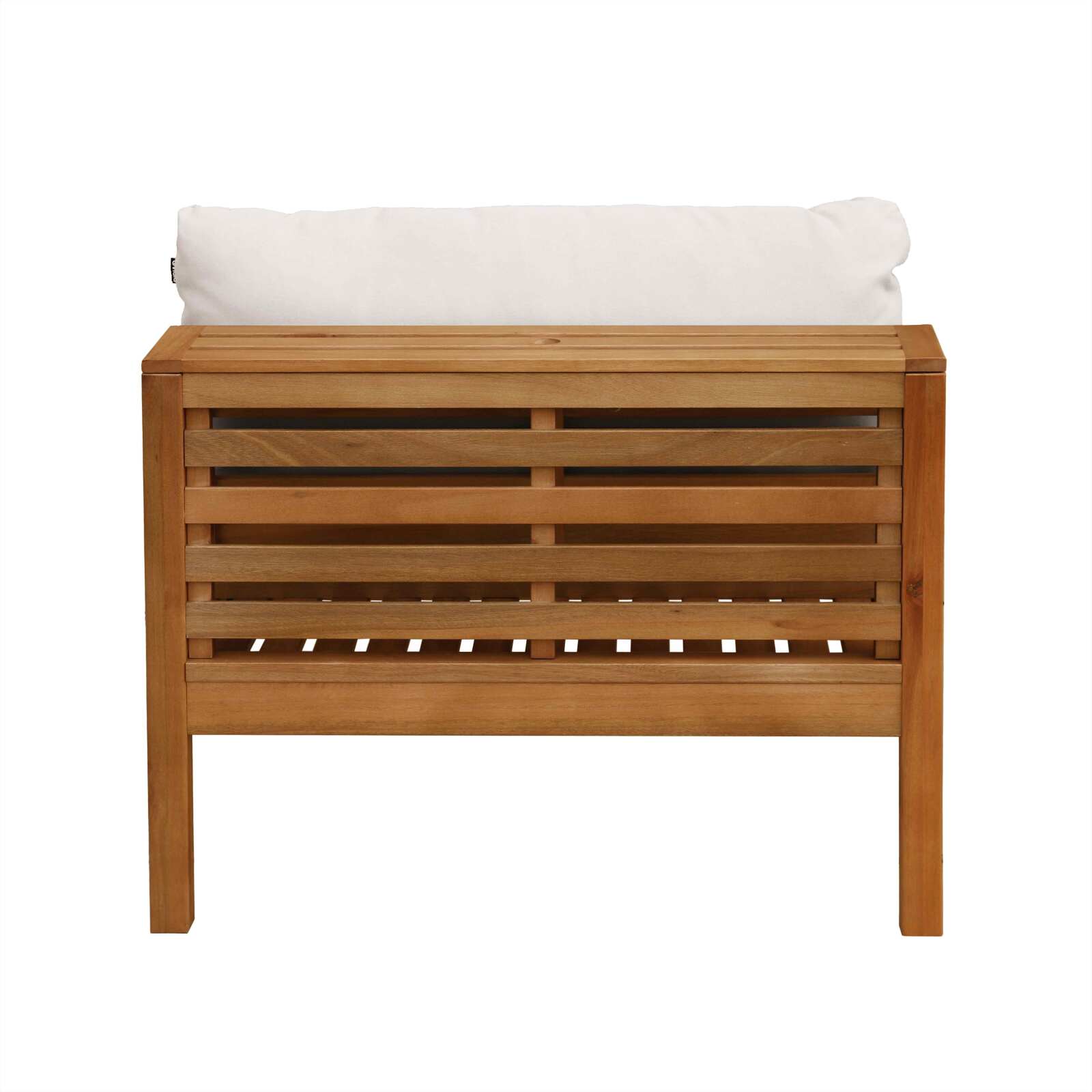 Niedriger Gartensessel aus FSC®-zertifiziertem Eukalyptusholz 