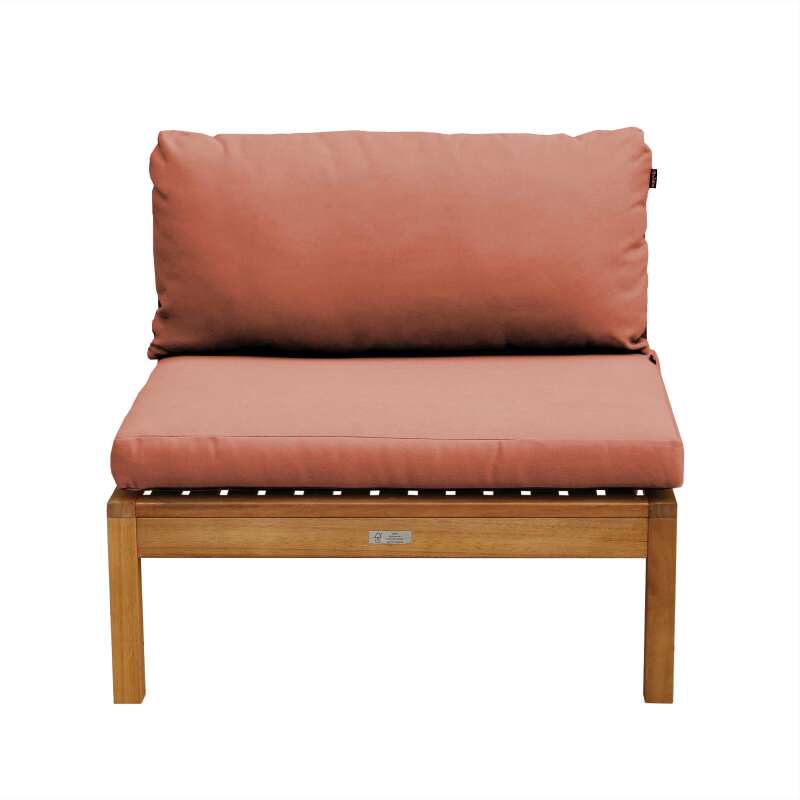 Niedriger Gartensessel aus FSC®-zertifiziertem Eukalyptusholz 