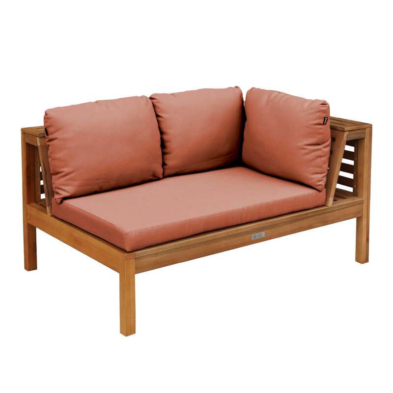 Niedriges Gartensofa aus FSC®-zertifiziertem Eukalyptusholz