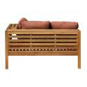 Niedriges Gartensofa aus FSC®-zertifiziertem Eukalyptusholz