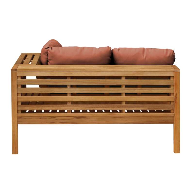 Niedriges Gartensofa aus FSC®-zertifiziertem Eukalyptusholz