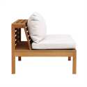 Ecksofa-Gartenlounge-Set für 4 Personen mit Tisch aus FSC®-zertifiziertem Eukalyptusholz