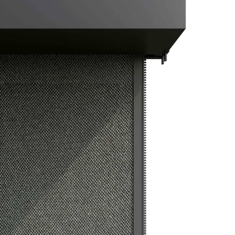 Selbsttragende bioklimatische Pergola 4x3 m aus Aluminium in Holzoptik mit 1,2 oder 3 Jalousien