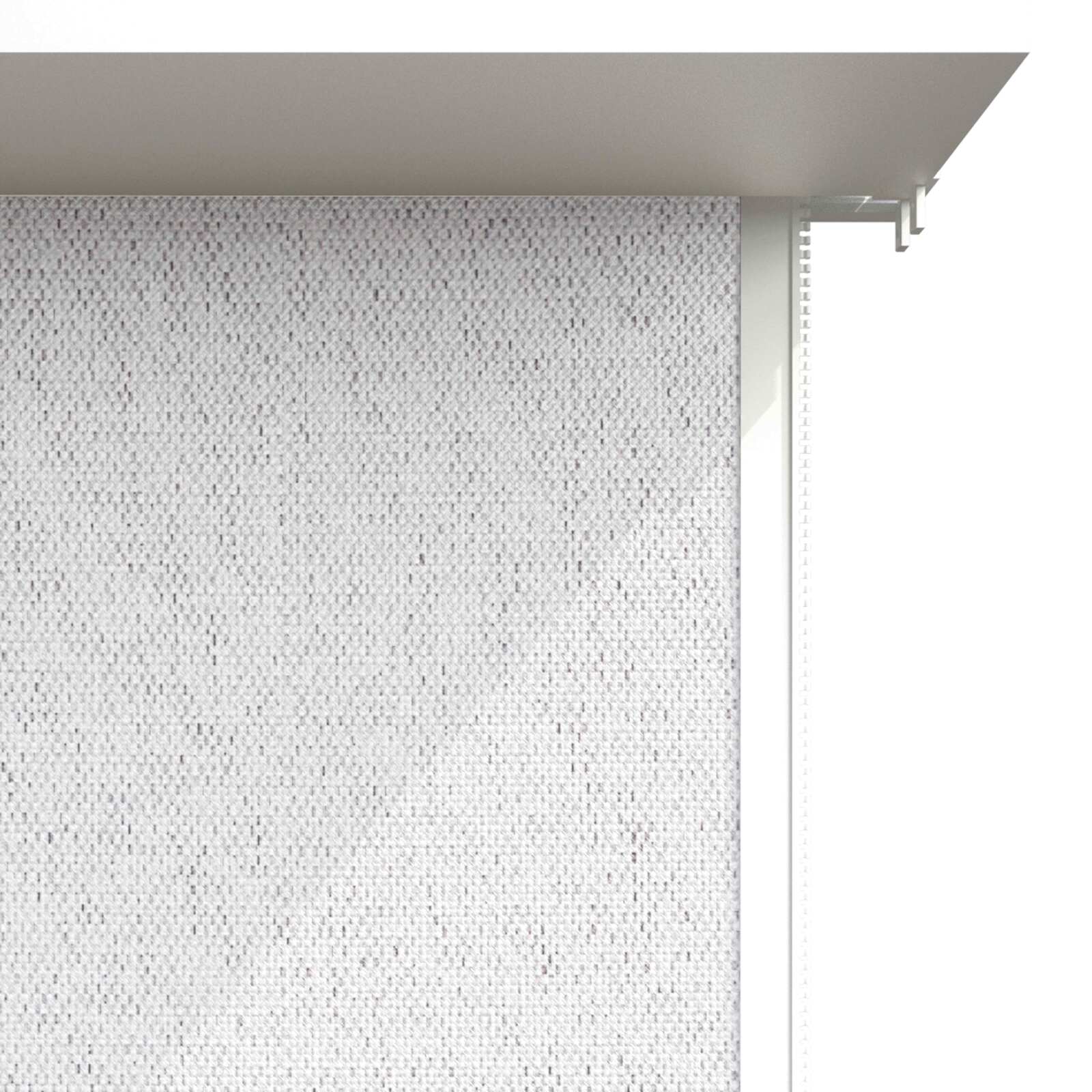 Angebaute bioklimatische Pergola, 4 x 3 m, motorisiert, Dach aus weißem Aluminium in Holzoptik mit 1, 2 oder 3 Jalousien