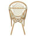 Gartenstuhl im Pariser Bistro-Stil aus Aluminium und synthetischem Rattan