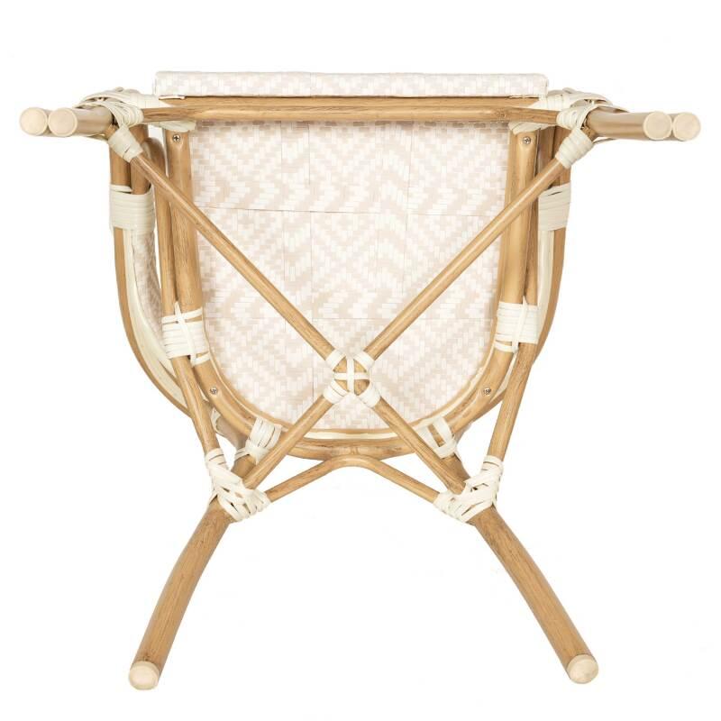 Gartenstuhl im Pariser Bistro-Stil aus Aluminium und synthetischem Rattan