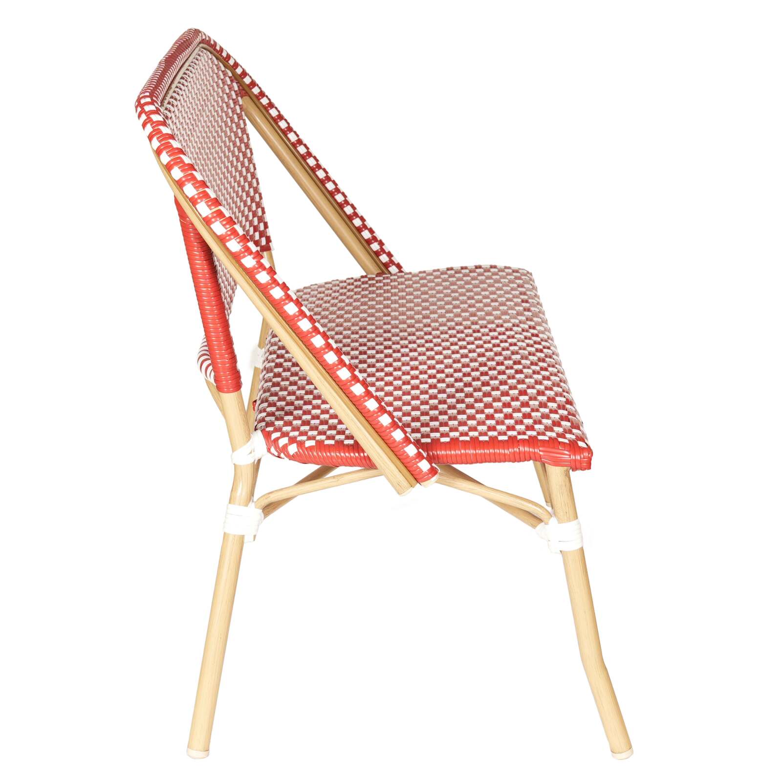 Gartenbank aus Aluminium und synthetischem Rattan  Gartenbank aus Aluminium und synthetischem Rattan