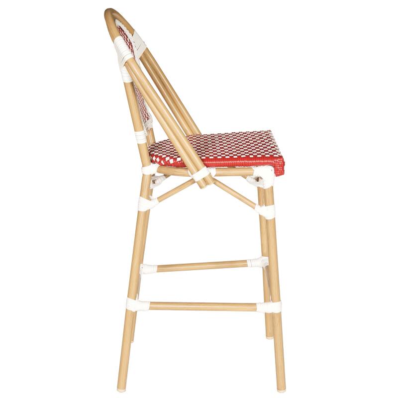 Garten-hochstuhl aus Aluminium und synthetischem Rattan