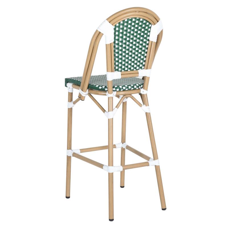 Garten-hochstuhl aus Aluminium und synthetischem Rattan 