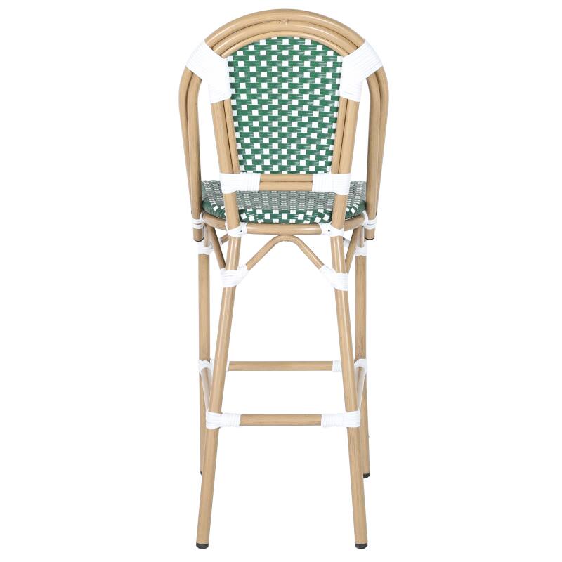 Garten-hochstuhl aus Aluminium und synthetischem Rattan 