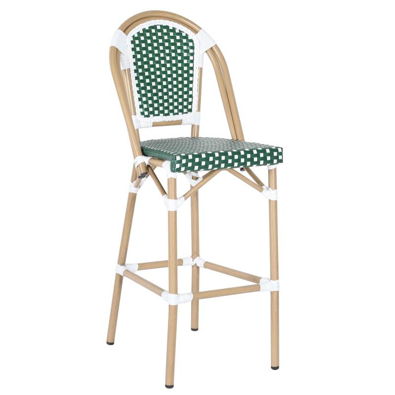Garten-hochstuhl aus Aluminium und synthetischem Rattan 